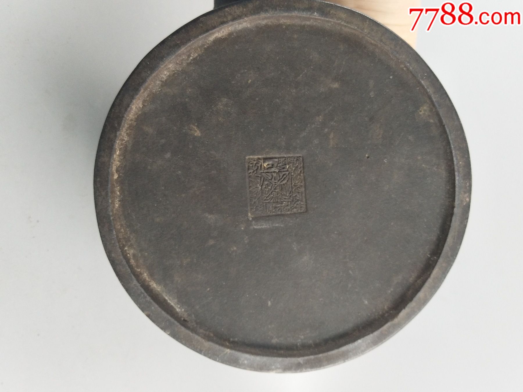 底款营口福康直筒紫砂壶