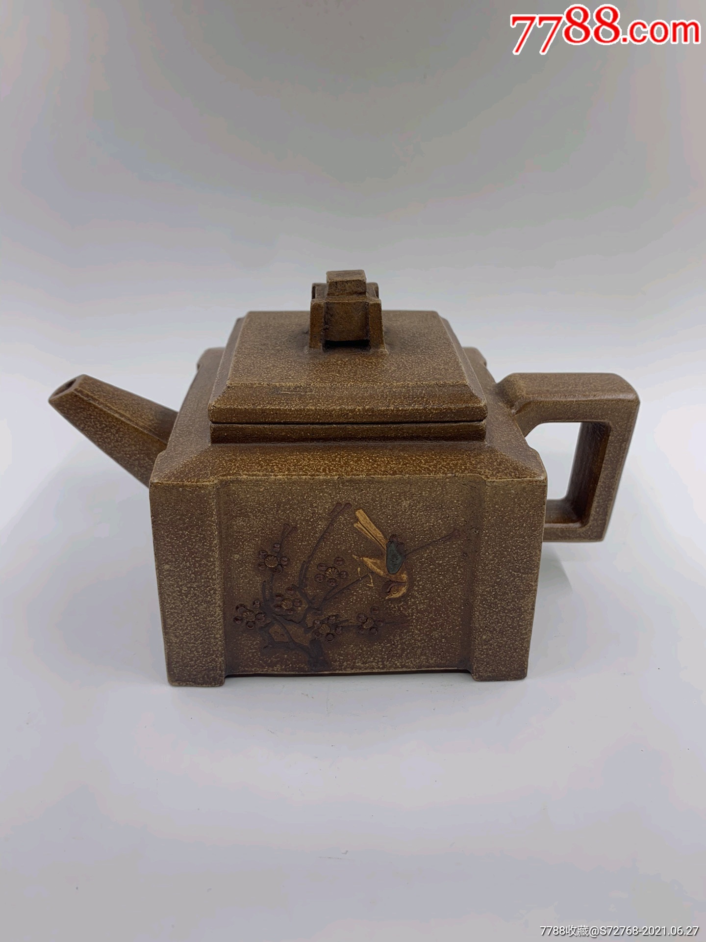 收藏使用精品方形紫砂壶