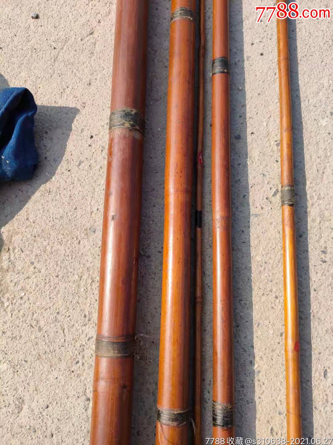 清代紫竹钓鱼竿14-价格:1380元-se81074111-钓具/渔