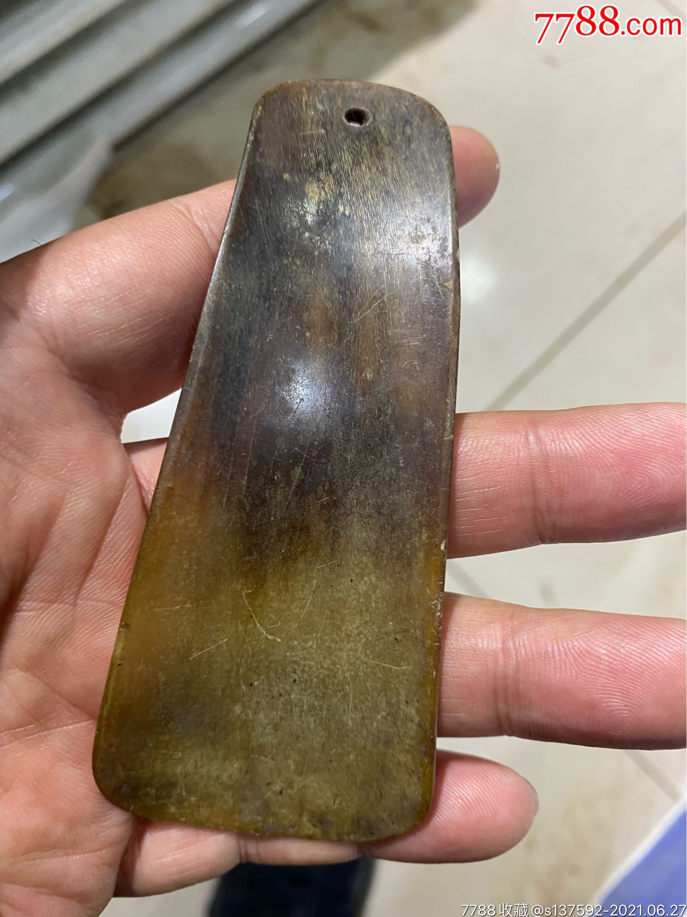 清末民初牛角鞋拔子