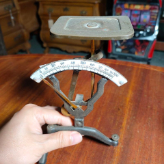 魔都洋货西洋古董欧洲复古老式铸铁天平秤工业风怀旧摆件台秤