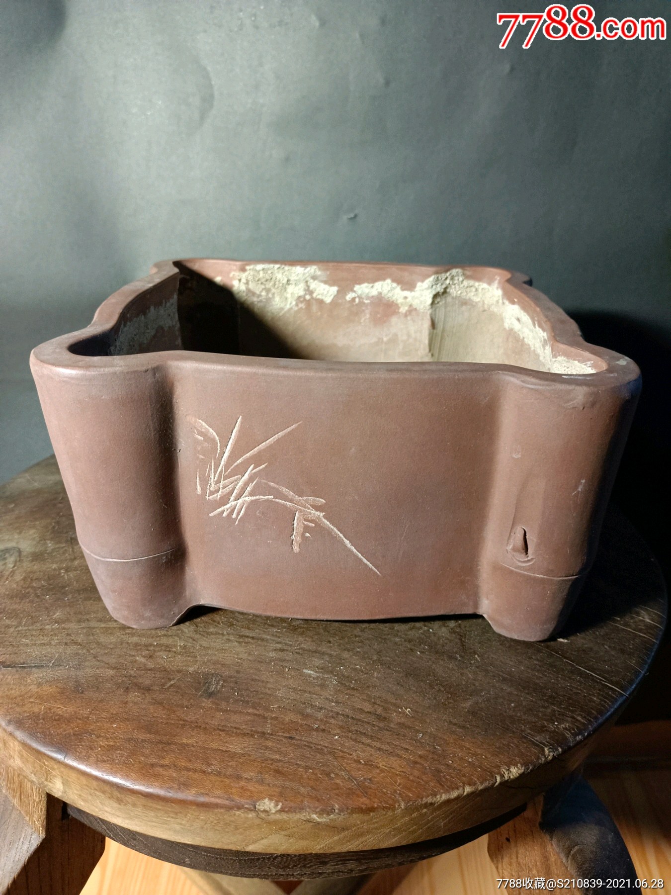 宜兴老紫砂花盆_其他紫砂_第1张_7788陶器收藏