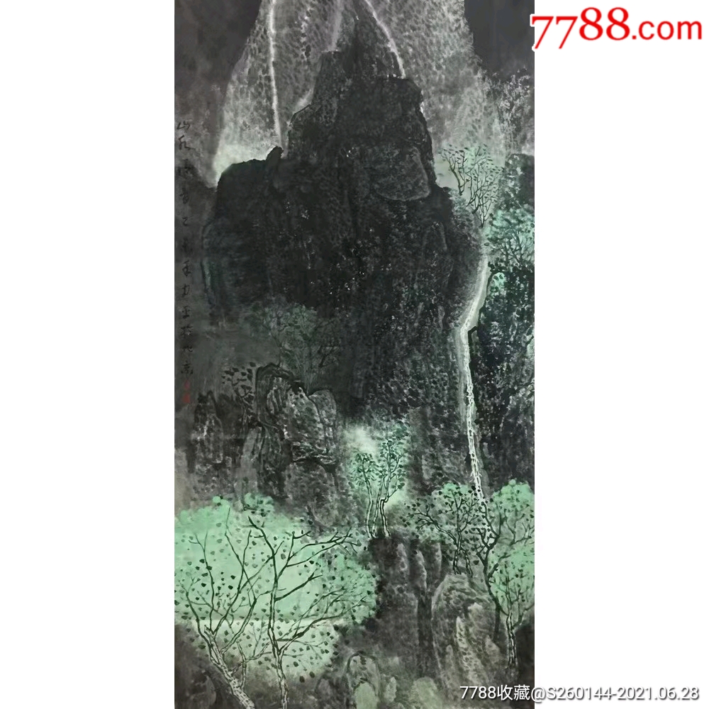 侯力平山水清音136x68cm-价格:99999元-se81096836-山水国画原作-零售-7788收藏__收藏热线