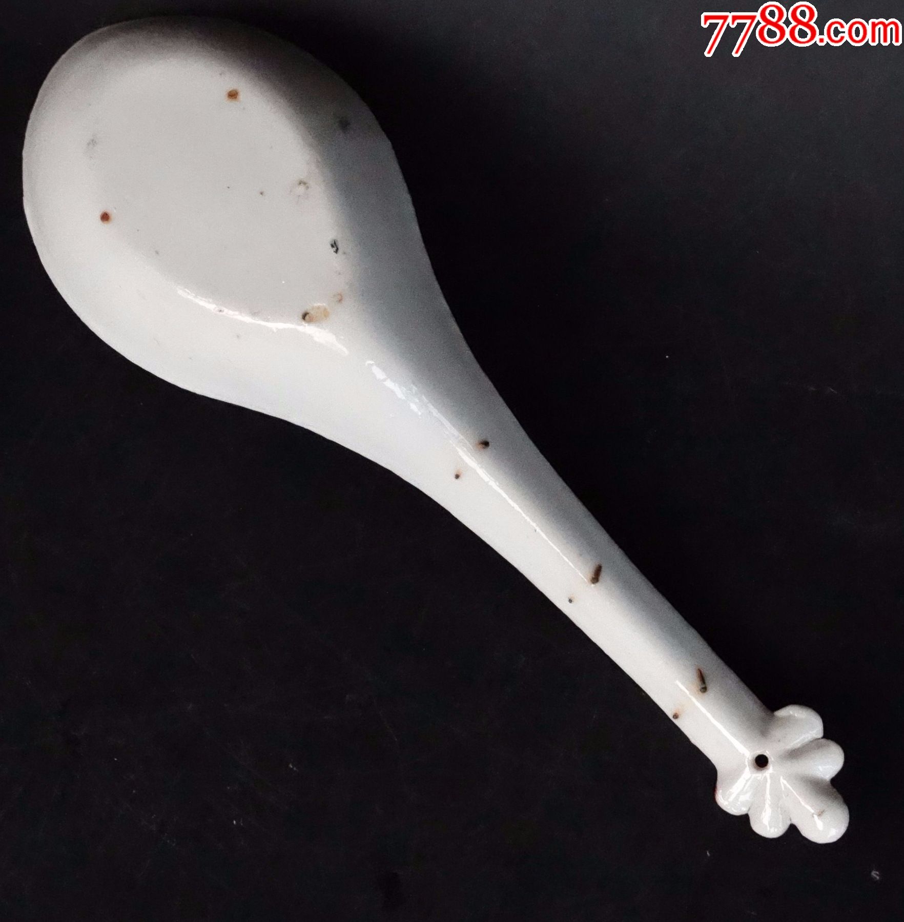 106民国古玩老货真品收藏包真包老清代粉彩金满堂彩绘金鱼汤勺