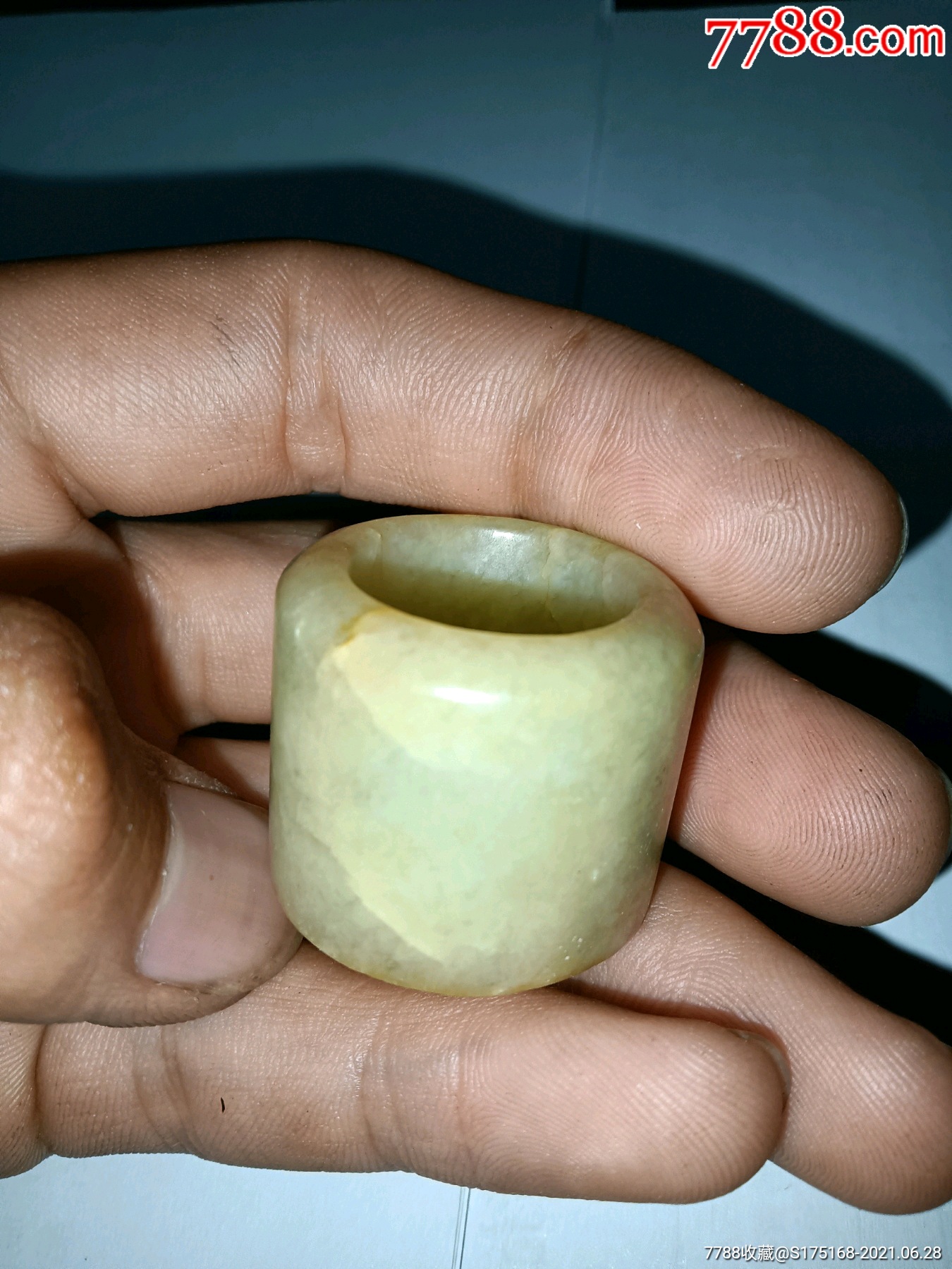 清代老玉石扳指