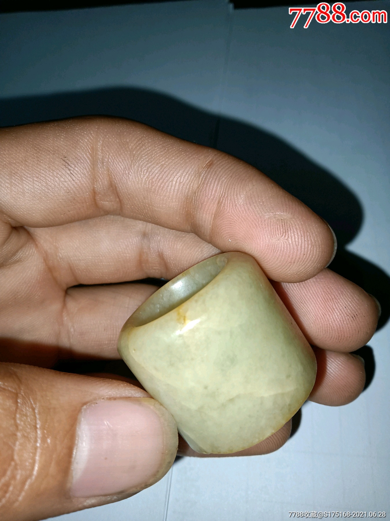 清代老玉石扳指-价格:388.