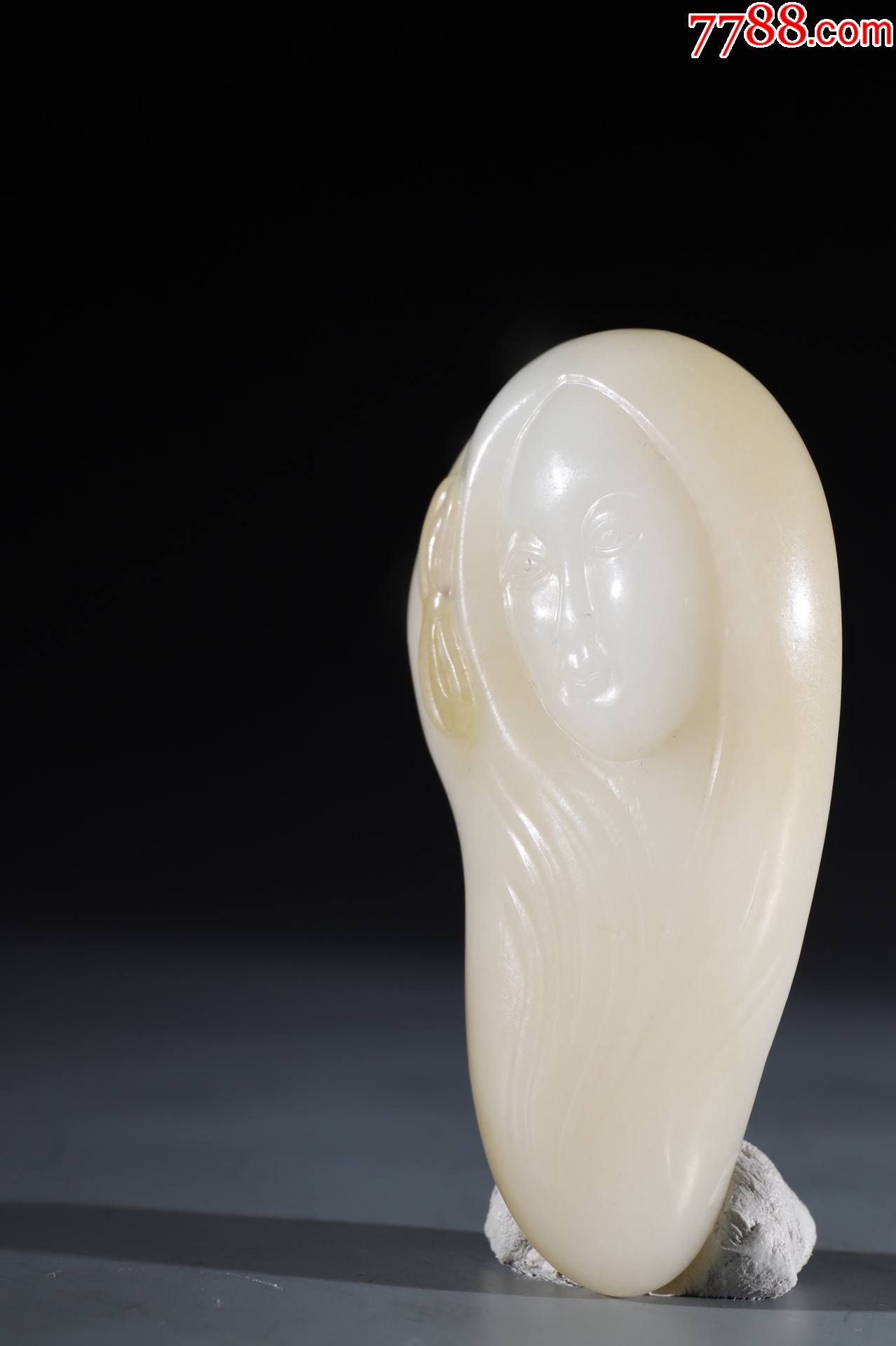 和田玉玉美人把件