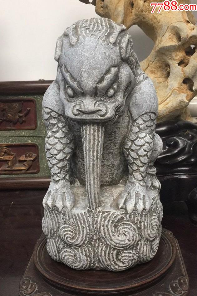 青石雕吸水兽