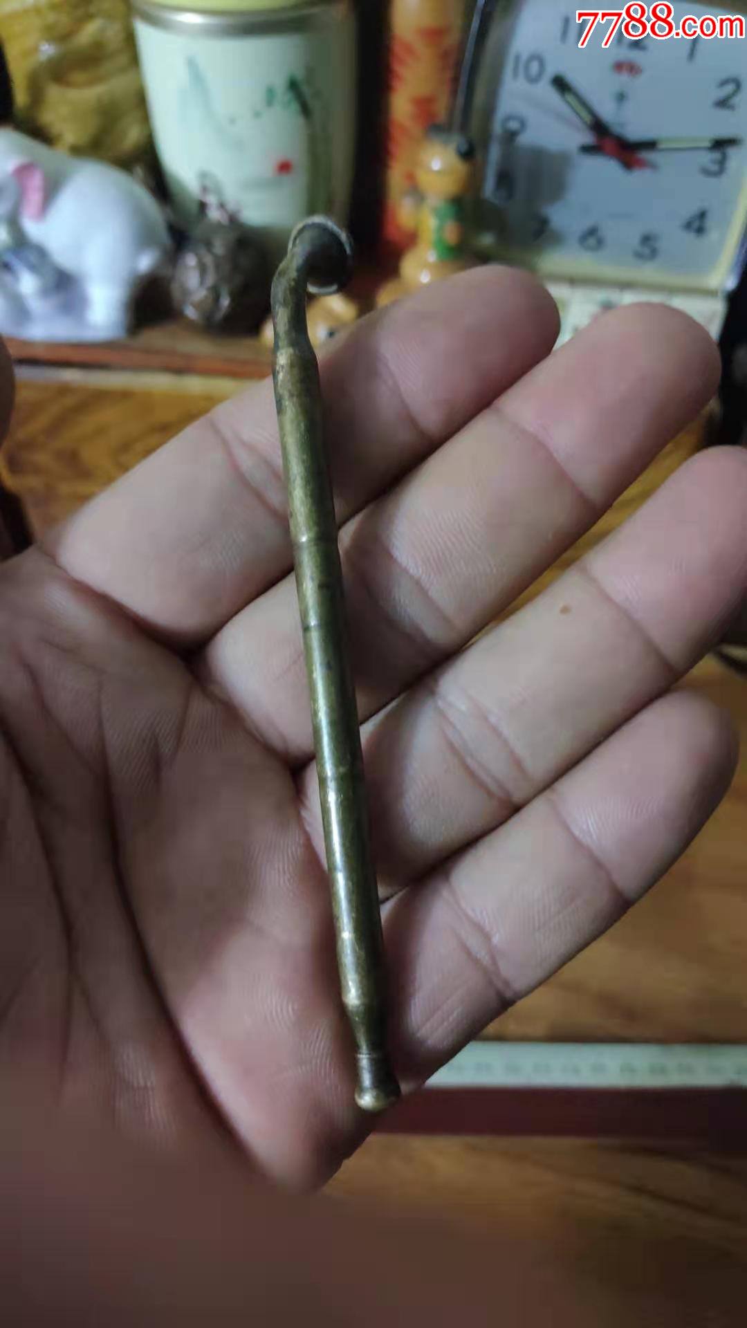 上世纪7080年代铜质烟嘴老式一口香烟斗民俗怀旧老物品第贰组