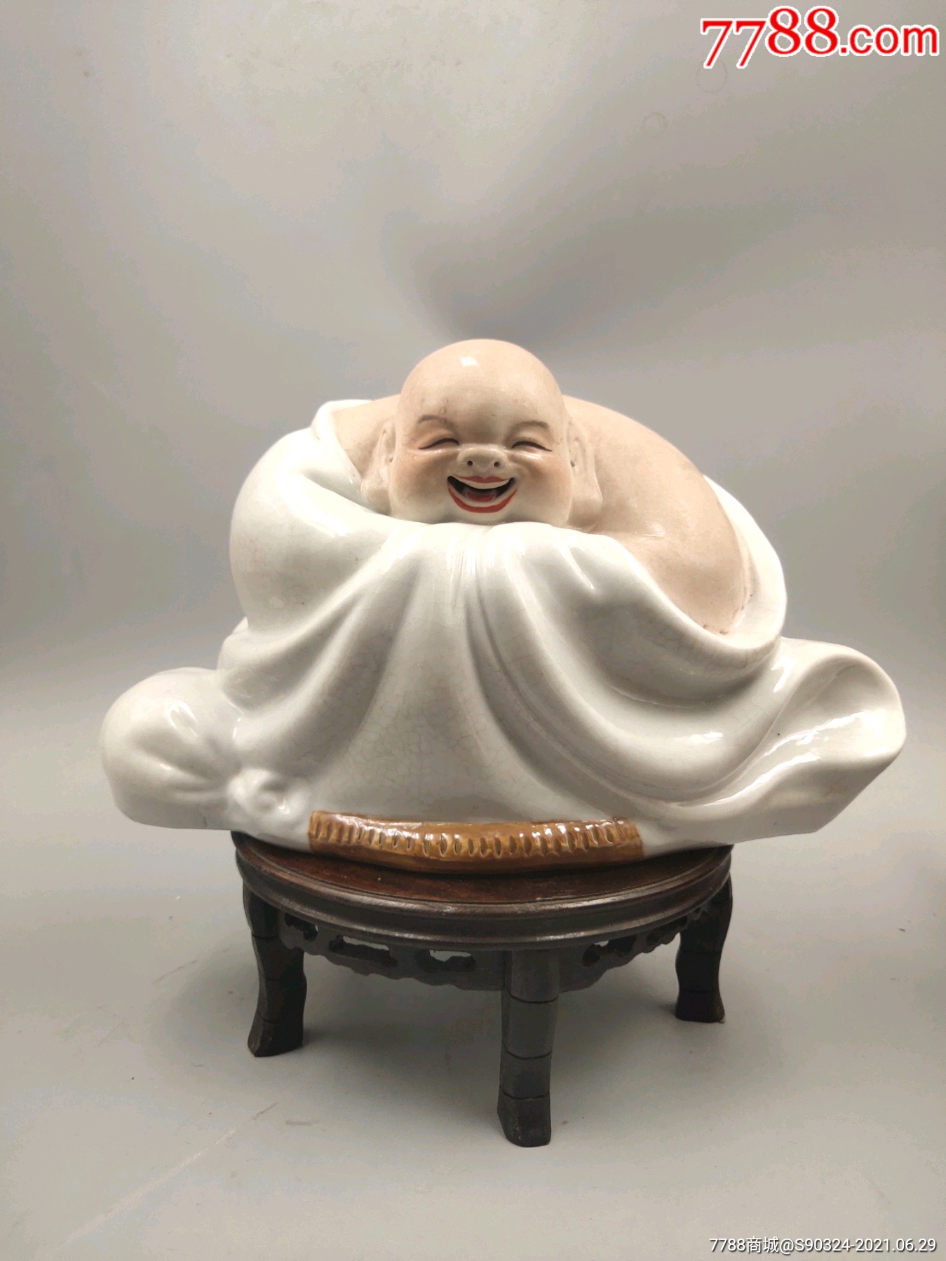 精美567景德镇笑口常开罗汉像