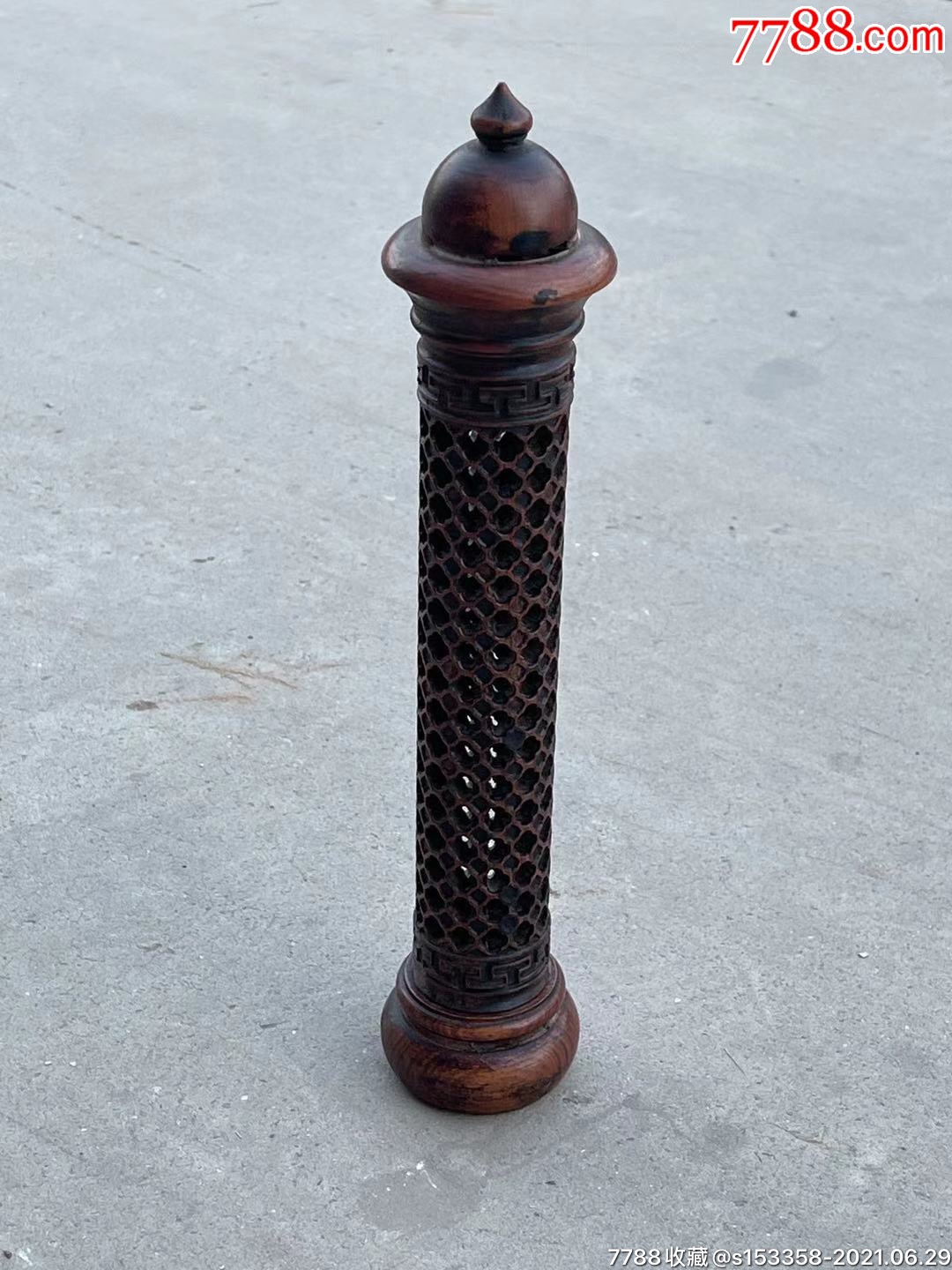 民国黄杨木香筒