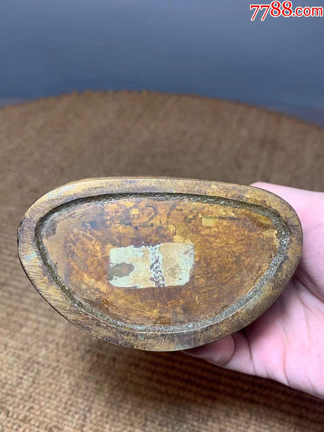 清代黄铜鎏金绿度母多罗菩萨,多罗观音铜像摆件_铜像/铜佛像_第9张