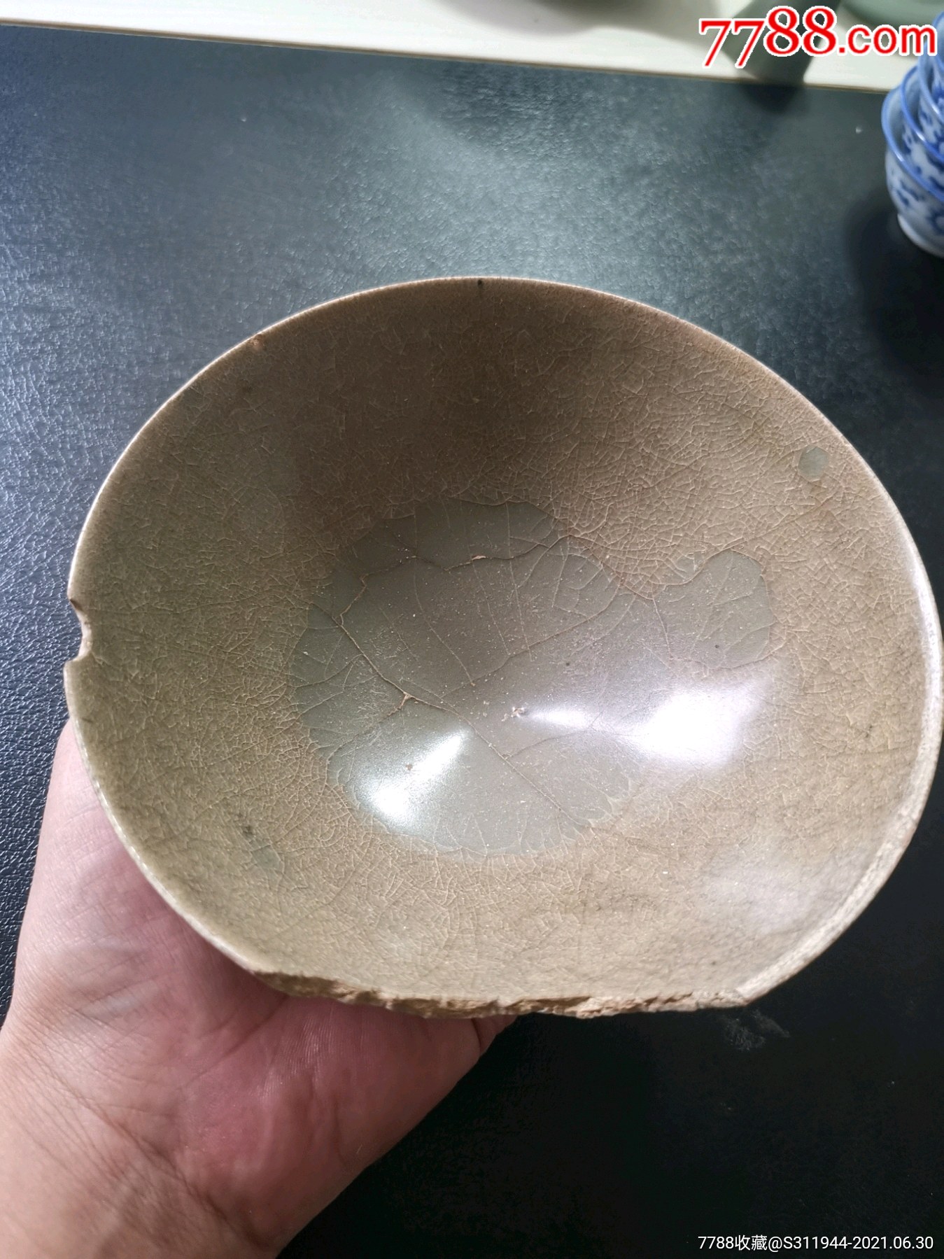 宋代南宋晚期莲花碗