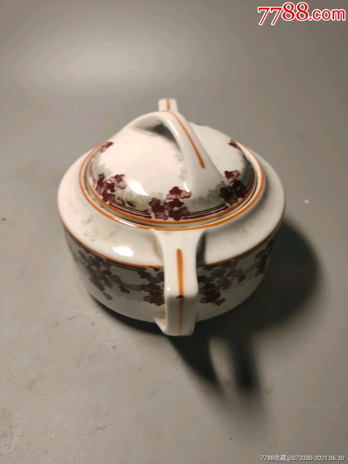 民国建国初,外国进口双耳糖缸一只_第2张_7788陶瓷