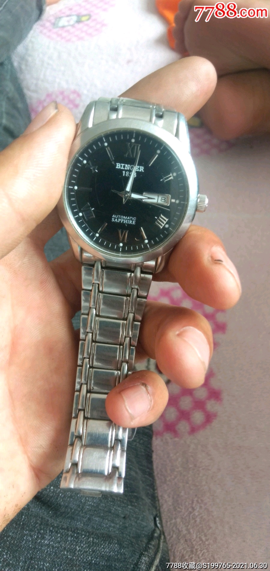 宾格手表一块,走时正常.正常磨损.