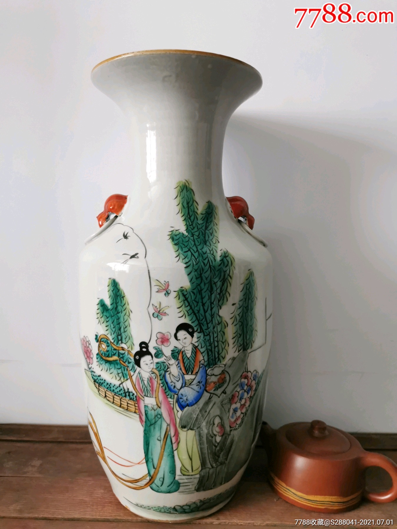 名家毛子荣手绘老瓷器150件大花瓶老物件收藏品古玩古董乡下一线民间