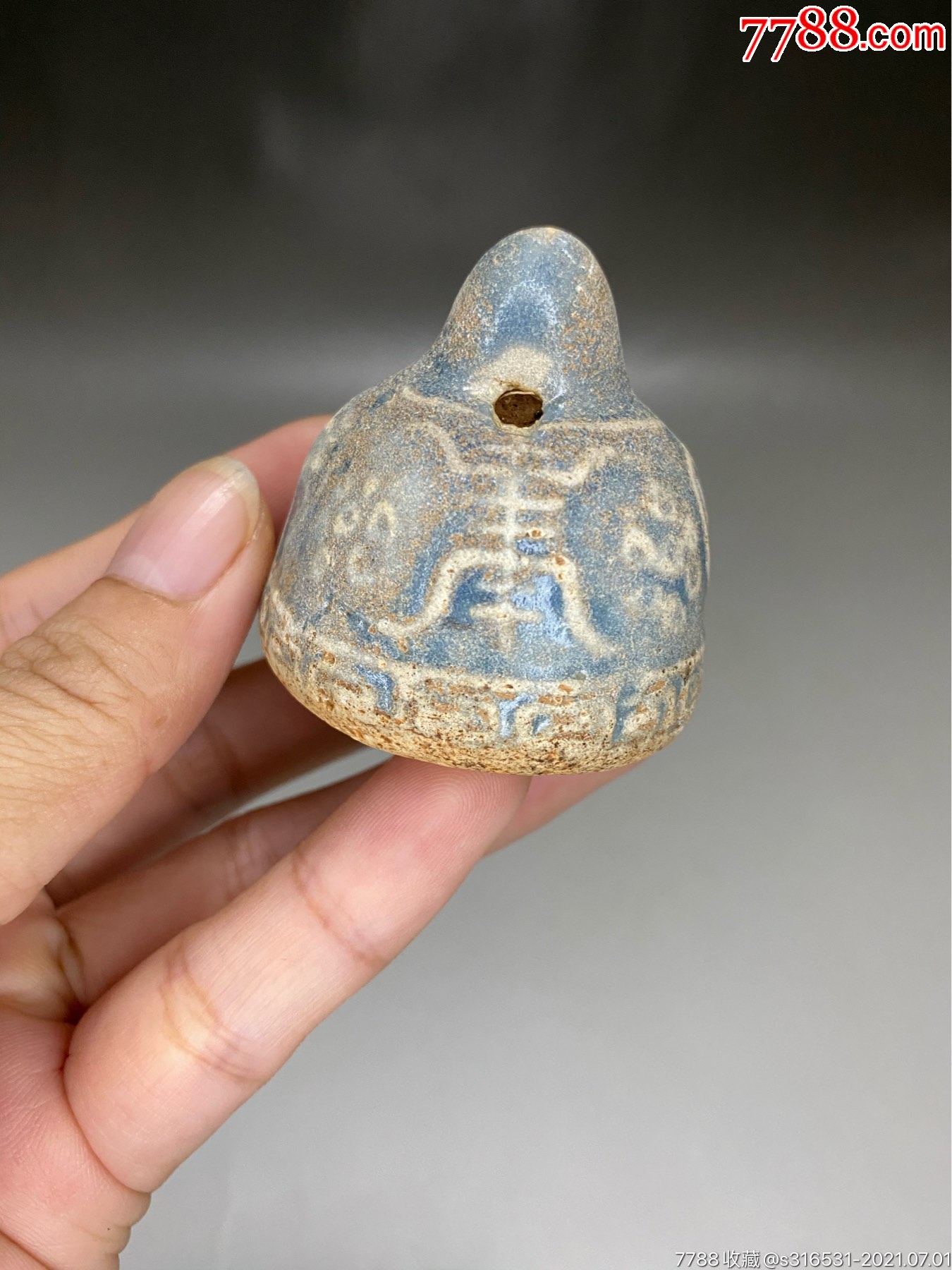 祭蓝釉镇子-价格:300元-se81156116-花釉/窑变瓷-零售-7788收藏__收藏