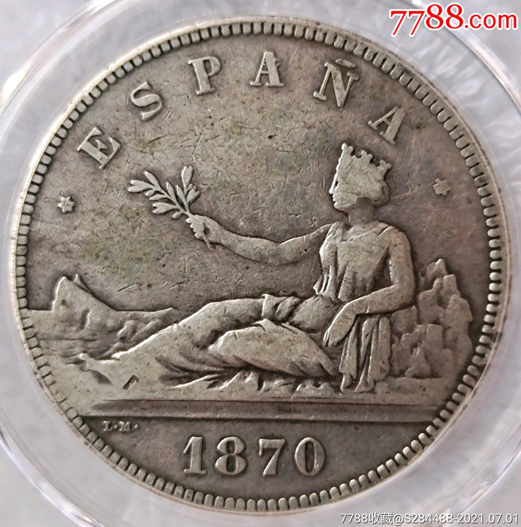 西班牙银币拿花女神五比赛塔au50