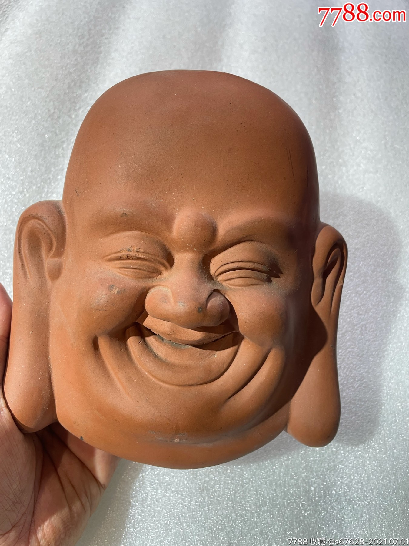 紫砂弥勒佛壁挂