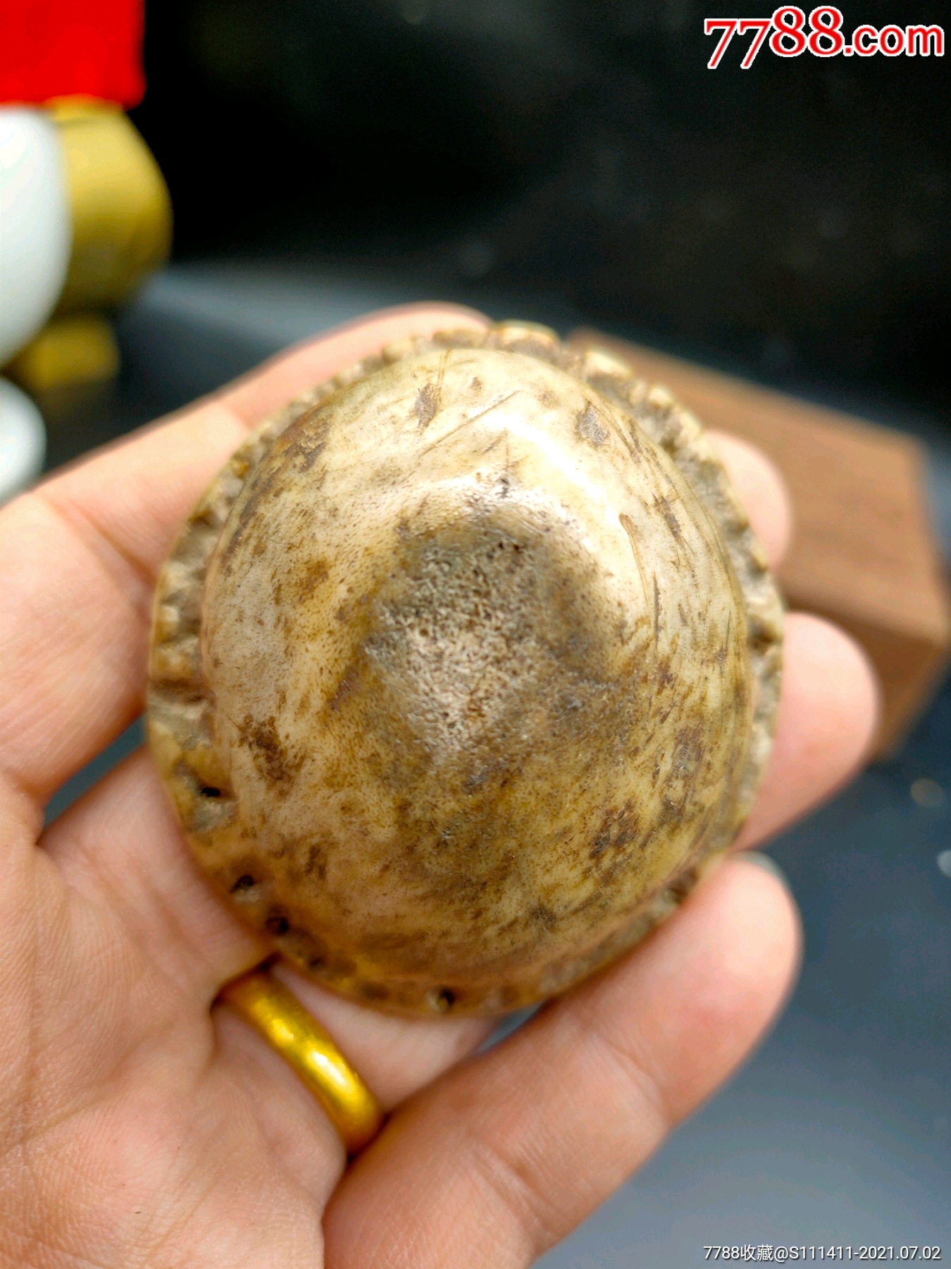 老花盘鹿角帽一个