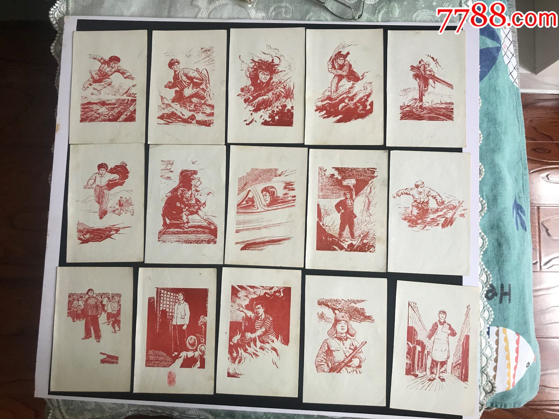 英雄人物画谱15张合售