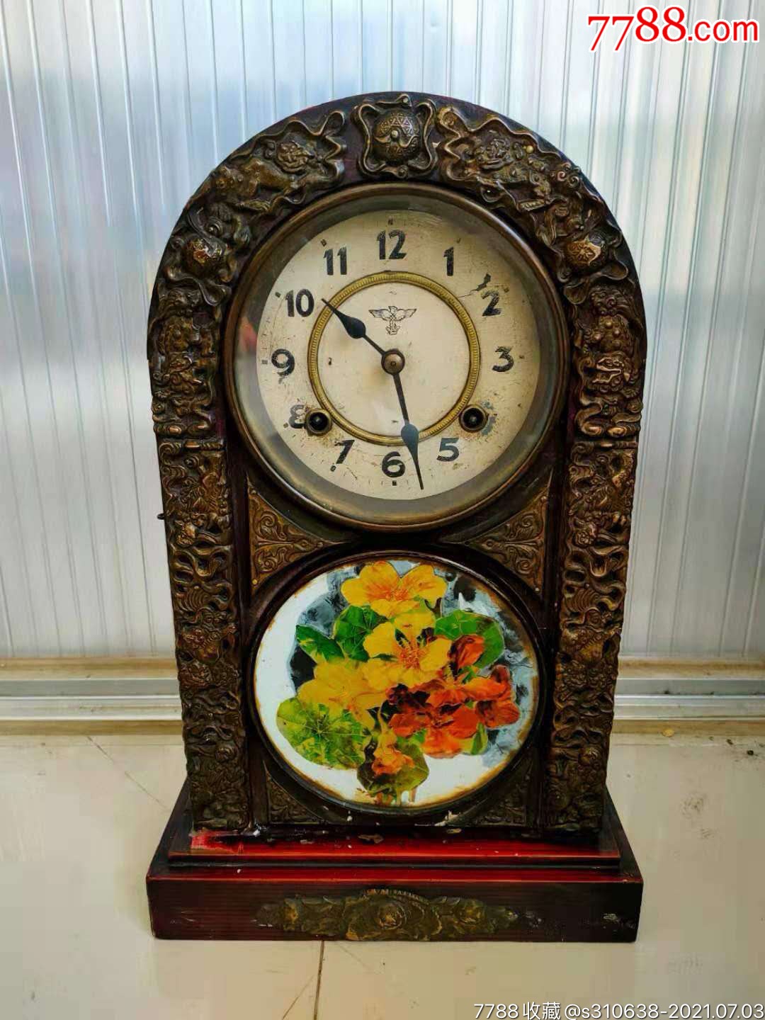 民国时期机械座钟3