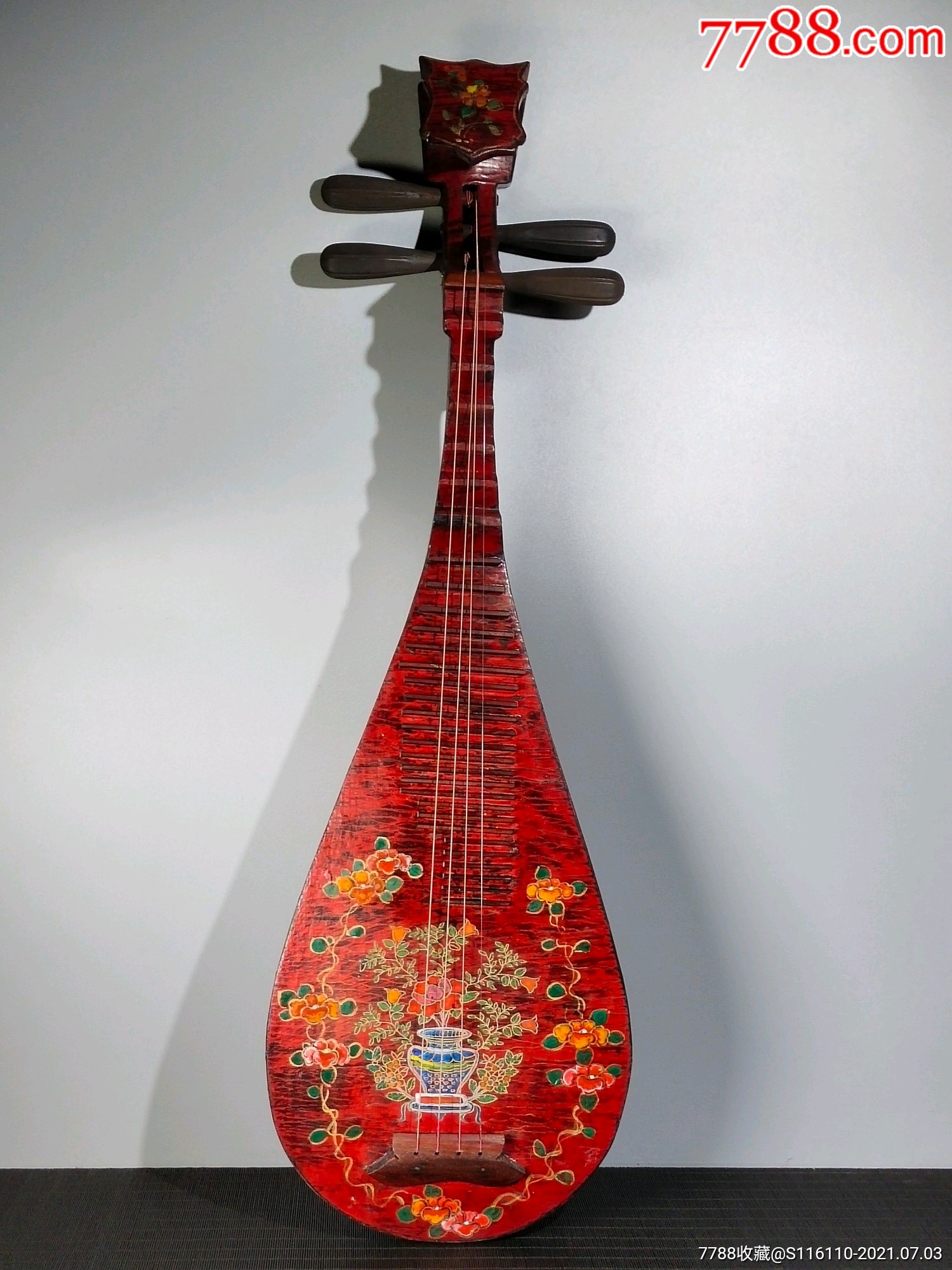 漆器手工彩绘描金琵琶