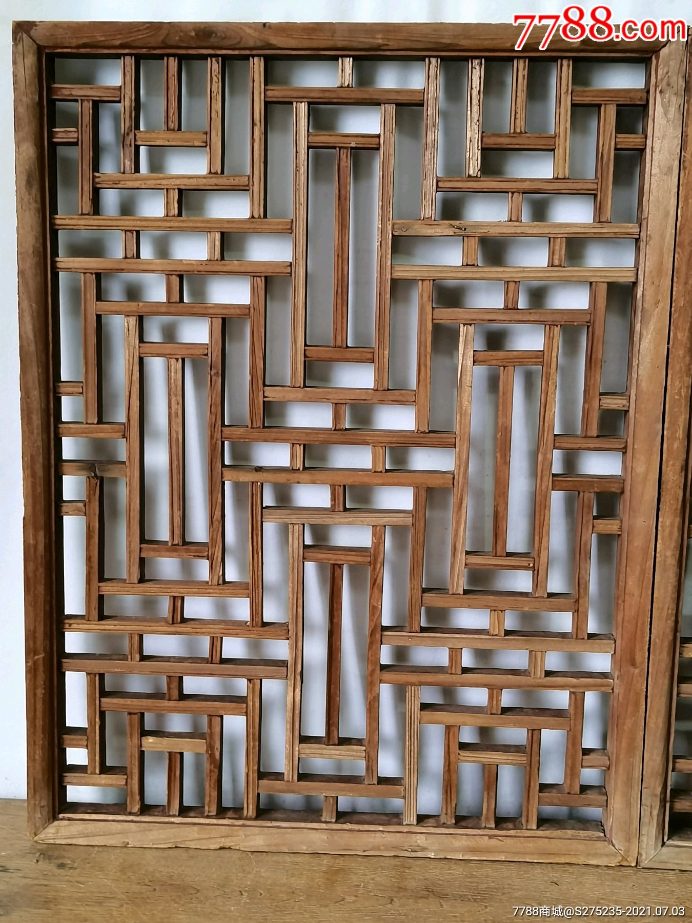 方格木窗制作图片