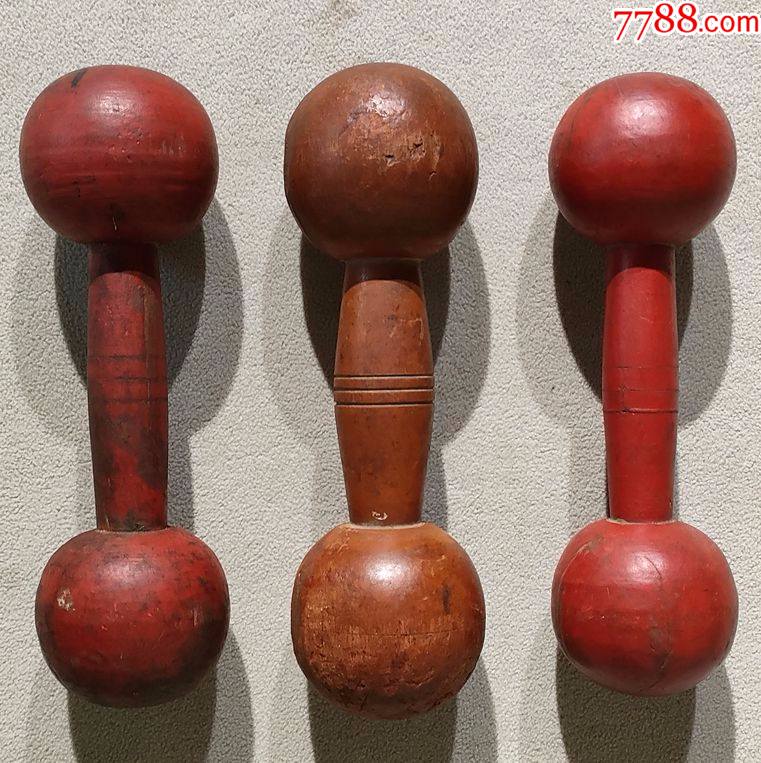 清代木雕压背器按摩器一套