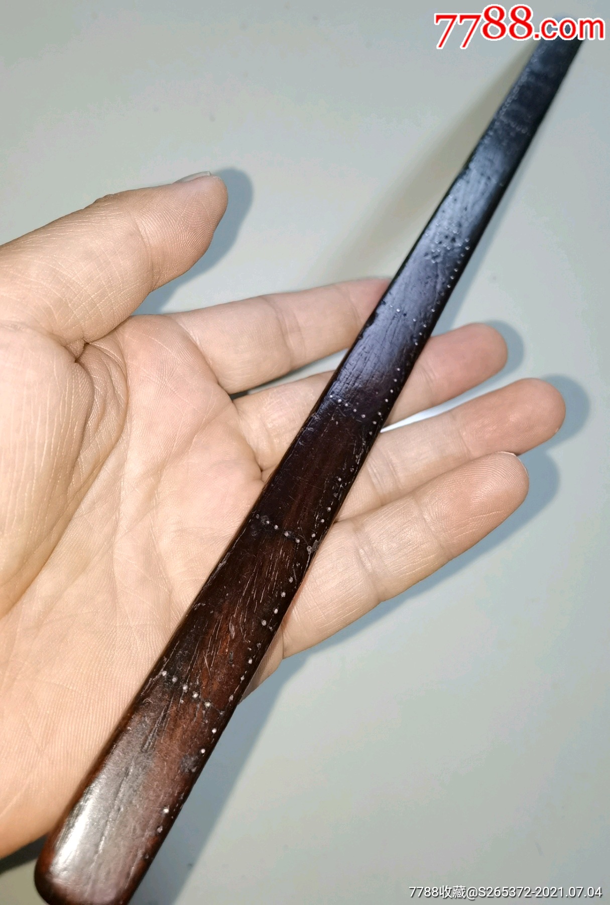 清末黄花梨木尺