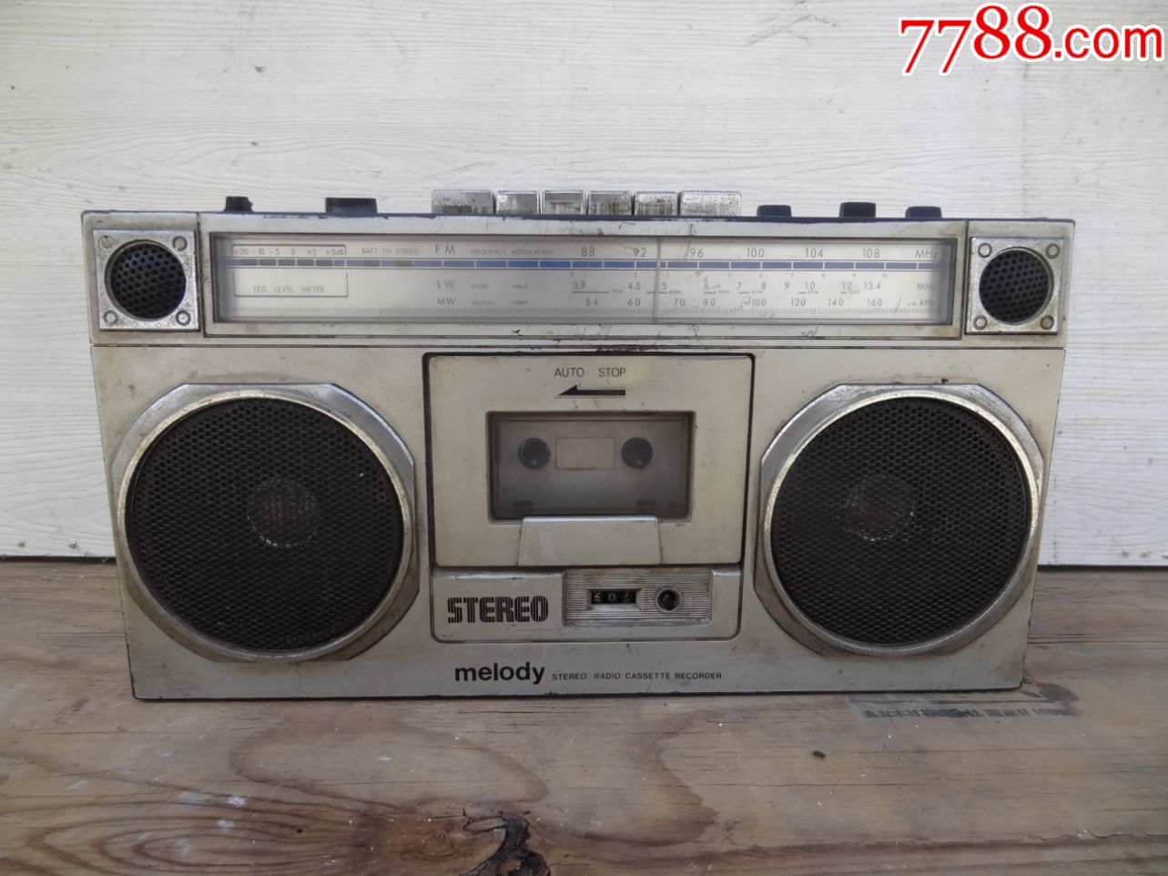 80年代melody(旋律)sw-9981单卡便携式立体声收录机(故障机)