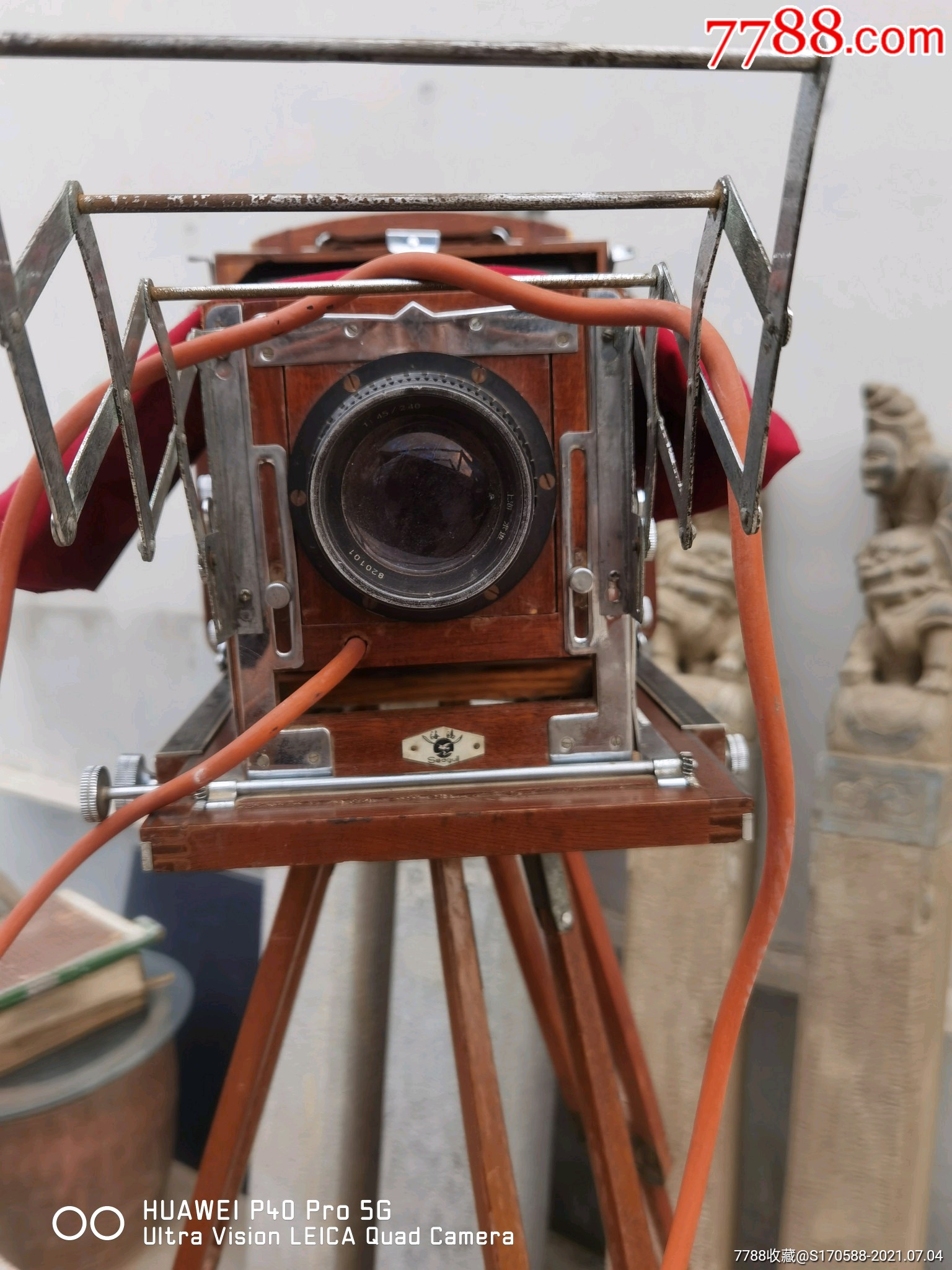 上海产,海鸥牌室内室外照相机一套,保存完整,正常使用_方箱/木箱相机