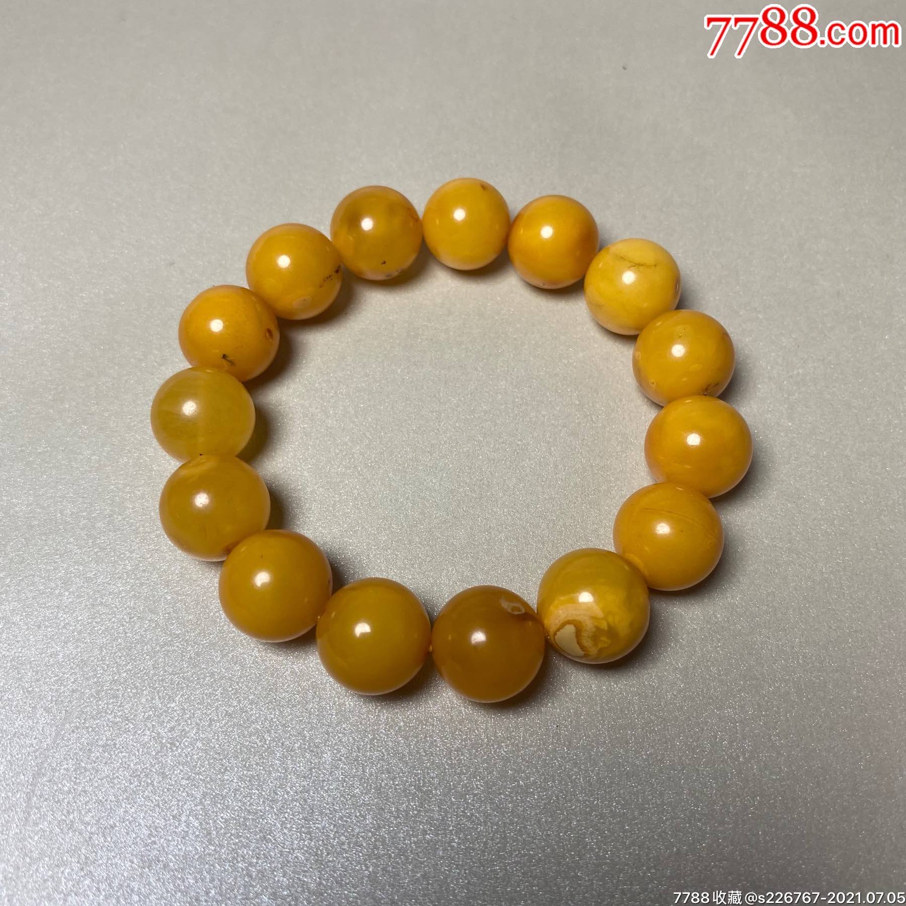 回流老蜜蜡手串_价格1200元【华南堂古文玩收藏】_第1张_7788收藏