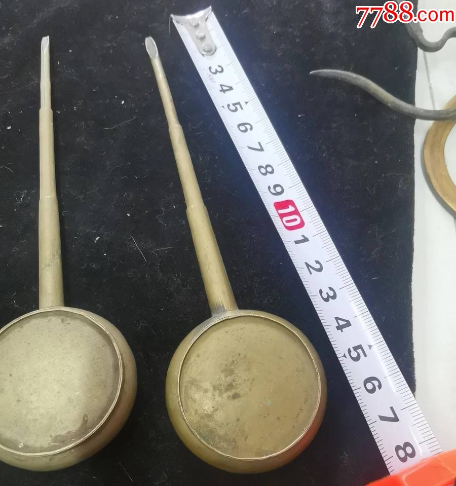 三个白铜药喷吹药器中医文化收藏