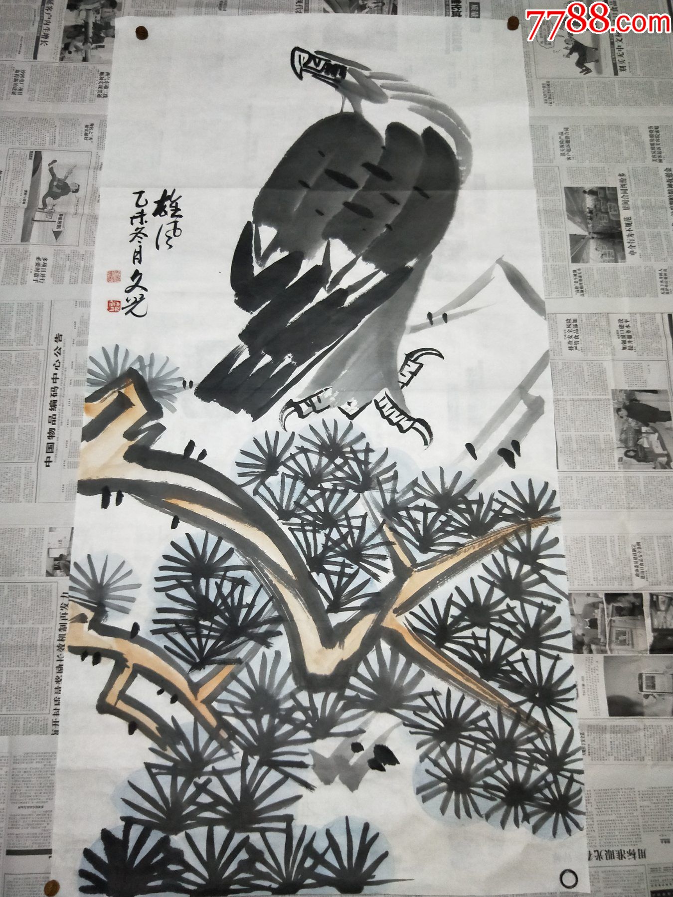 张文光精美大写意画作《雄风》-价格:8800元-se81263697-花鸟国画原作