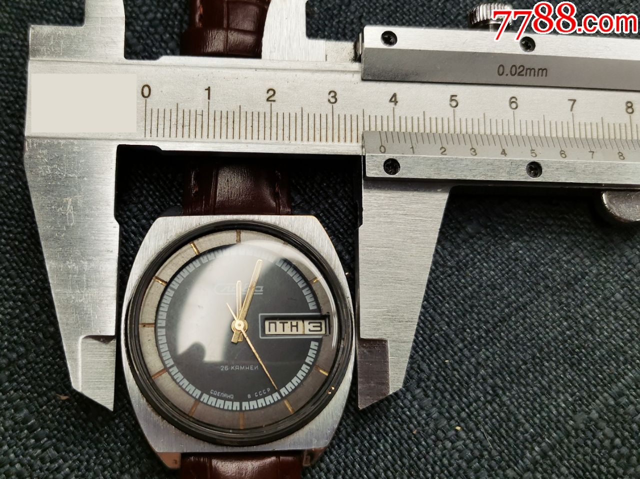 70年代苏联黑盘光荣牌手动机械手卷上弦手表苏联表中古腕表vintage