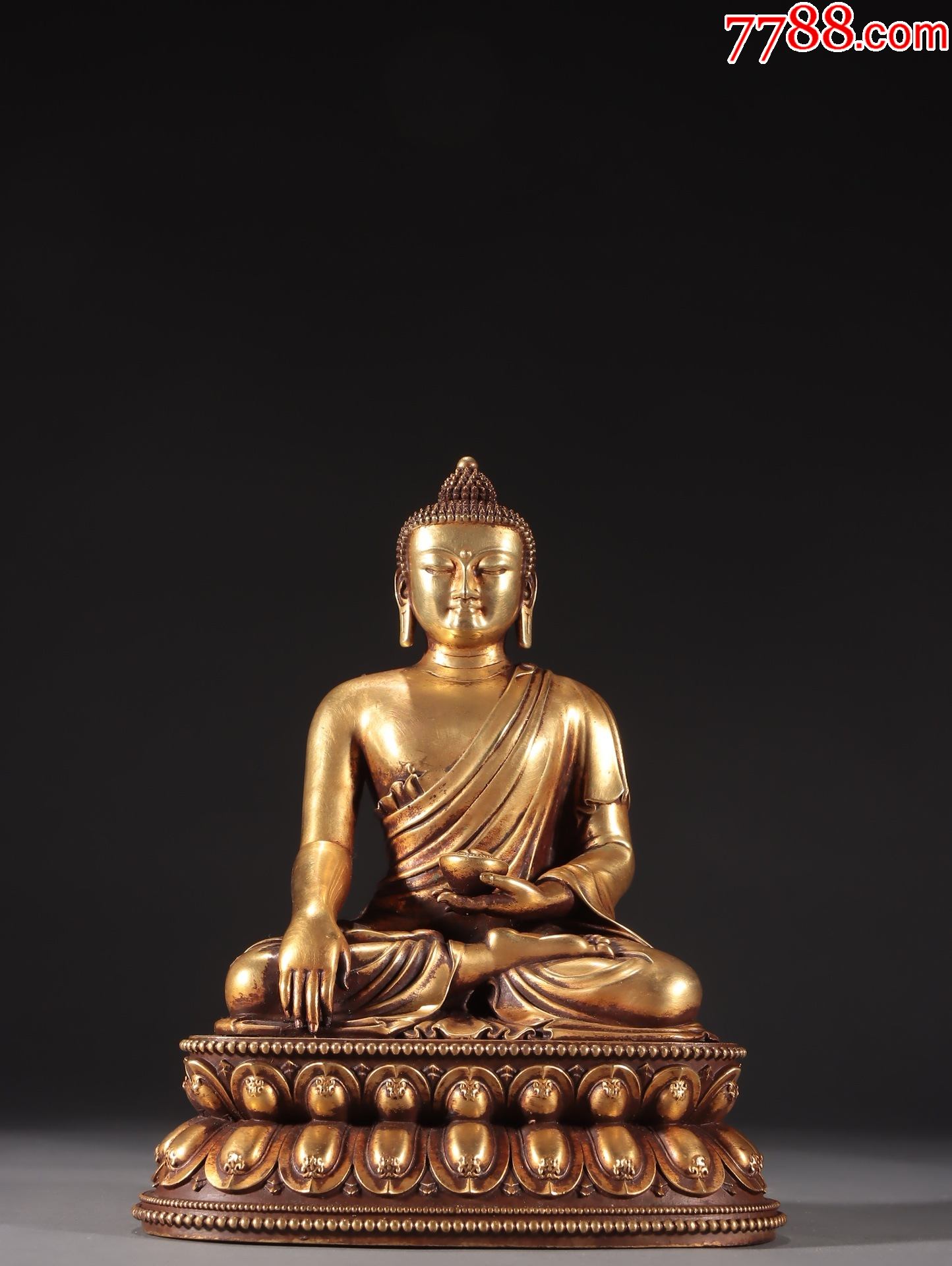 【铜鎏金药师佛造像】-价格:4800元-se81265677-铜像/铜佛像-零售