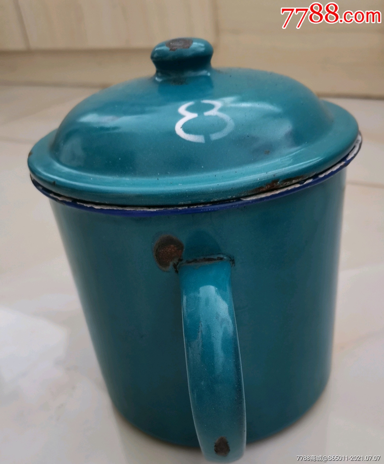 大号老搪瓷杯【济搪职工自用】