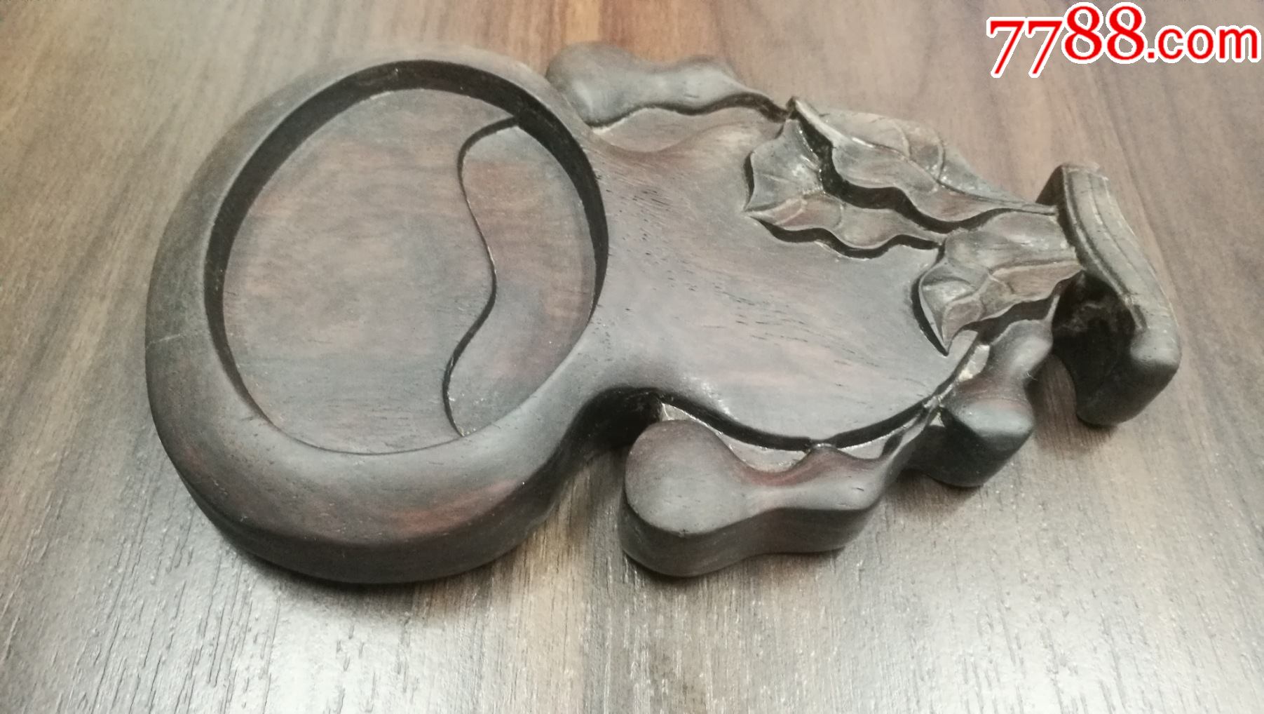 紫檀宝葫芦木砚