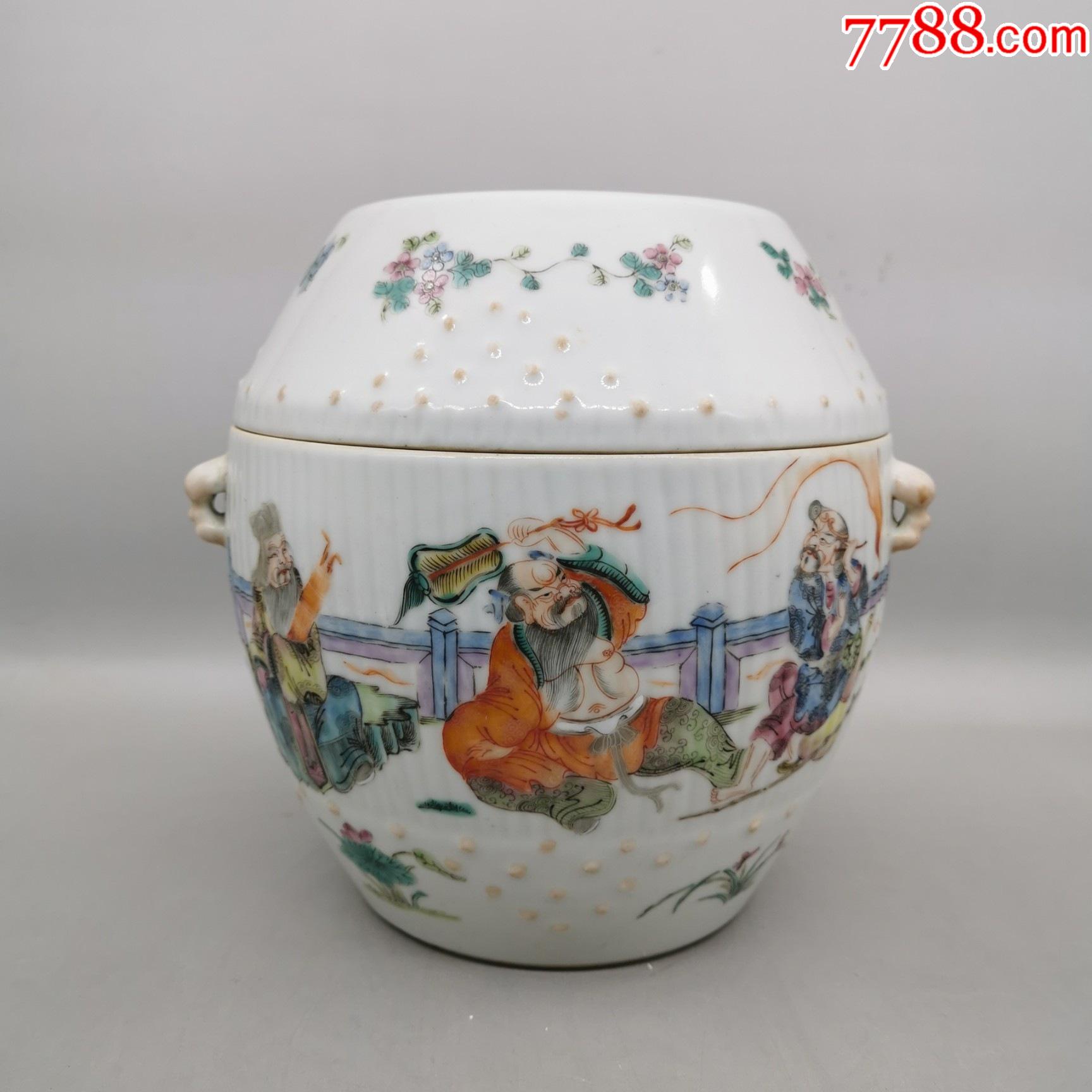 同治粉彩人物四系罐_价格8800元_第1张_7788商城__七七八八商品交易