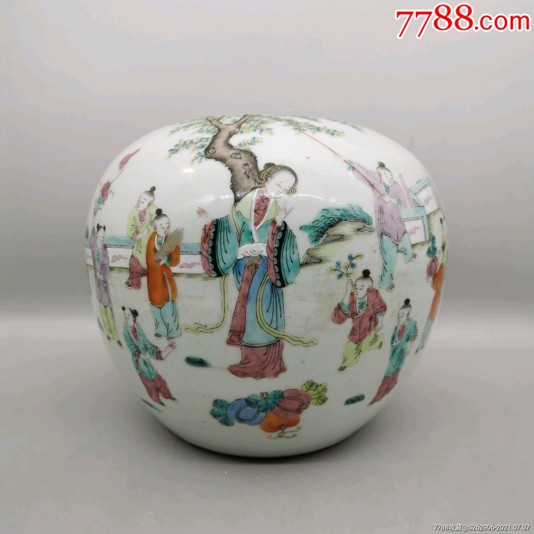 清代粉彩人物罐_价格3800元_第1张_7788收藏__收藏热线