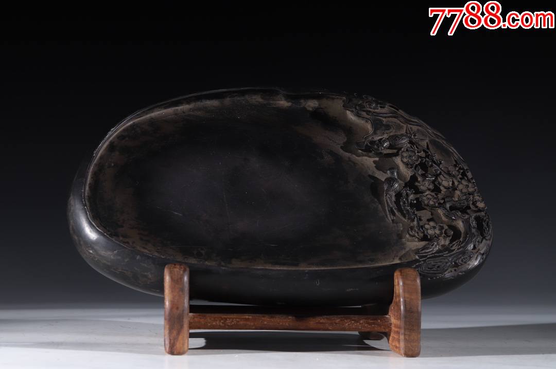 旧藏老坑端石喜上眉梢端砚-价格:6800元-se81285214-端砚-零售-7788收藏__收藏热线