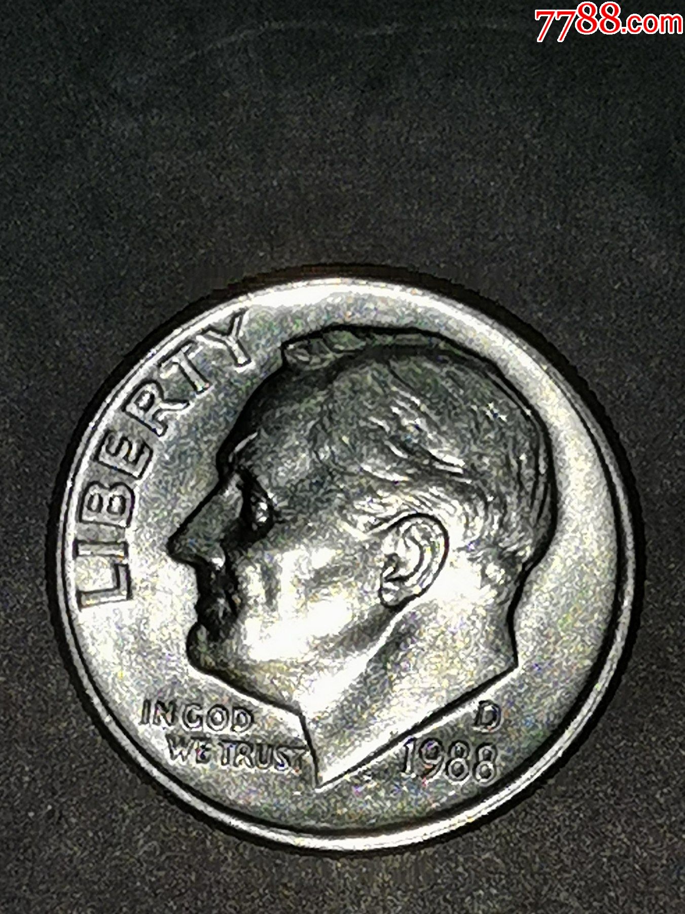 美国1988年10美分