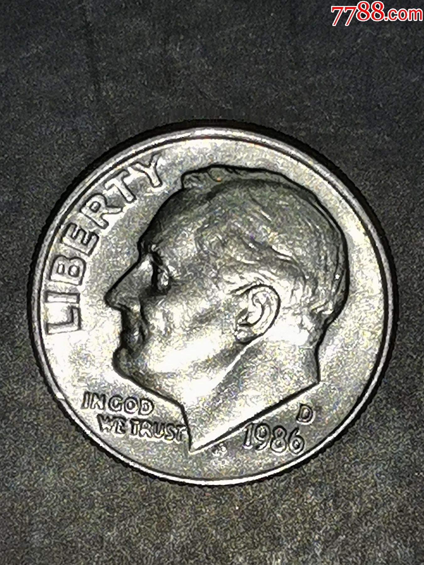 美国1986年10美分