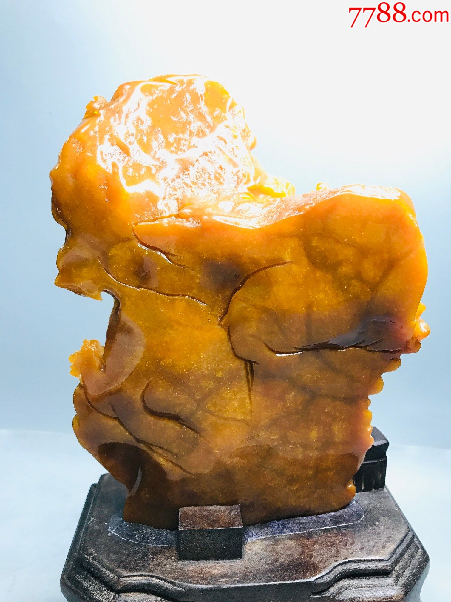 老挝田黄冻石丝绸之路摆件