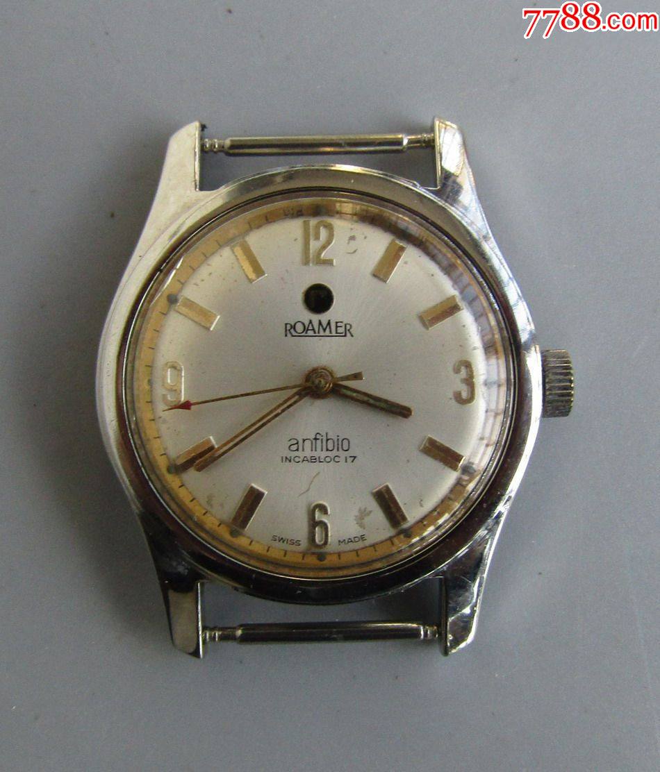 瑞士罗马牌手动机械女式古董表