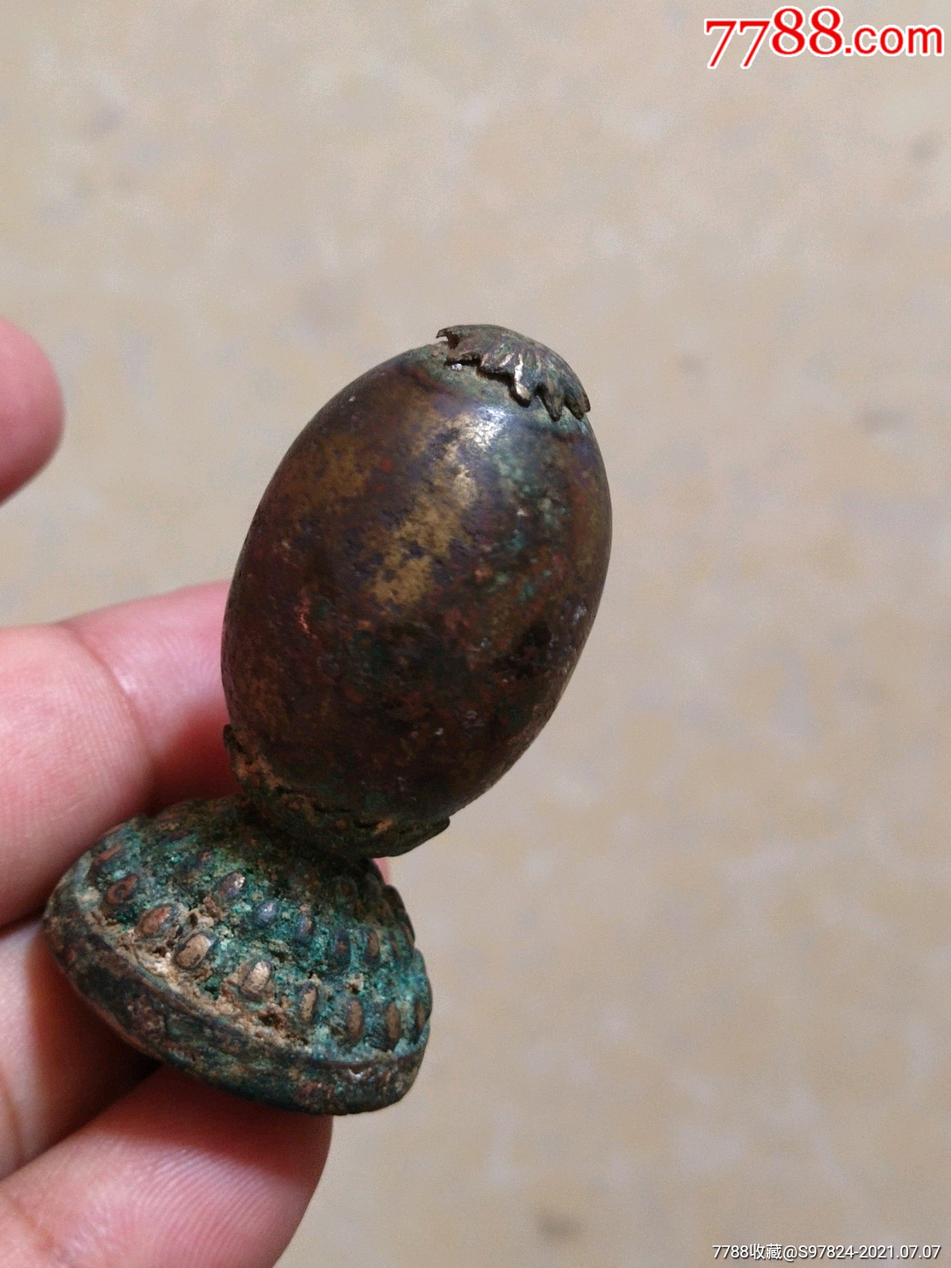 清代官帽顶铜帽顶官帽帽顶