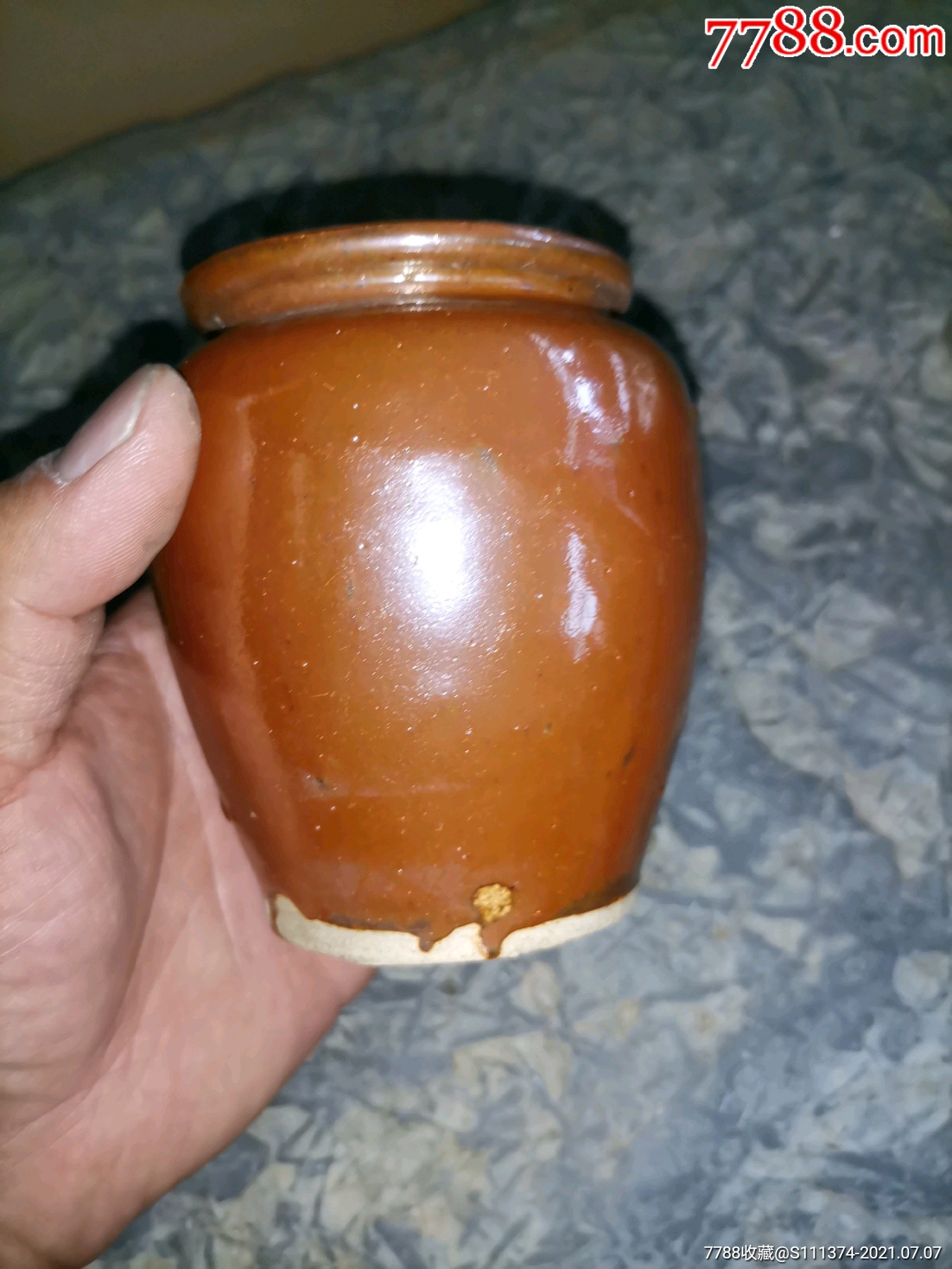 民国紫金釉小罐_酱釉瓷/紫金釉_收藏价格_鉴定交易_7788瓷器网