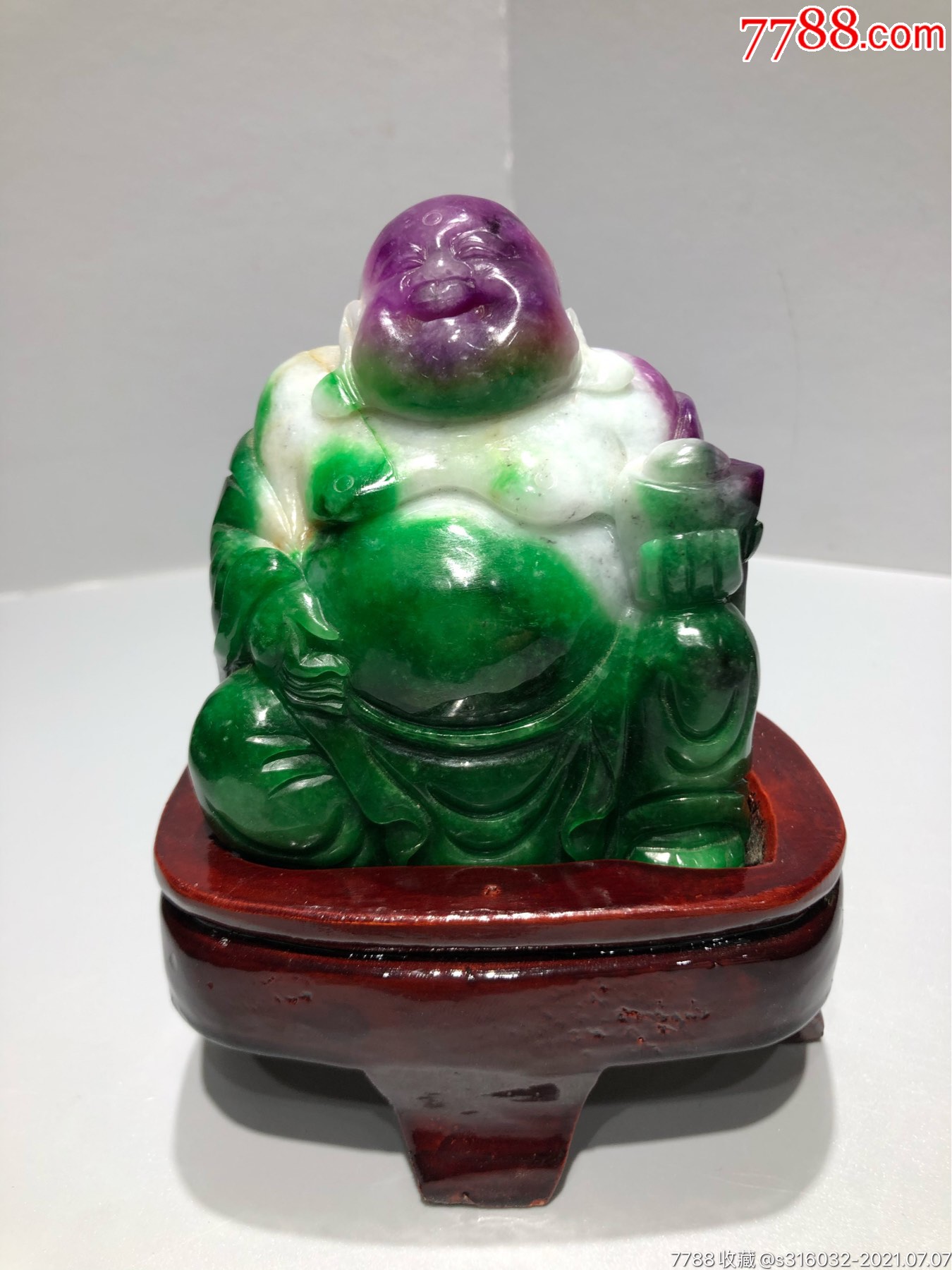 翡翠弥勒佛摆件