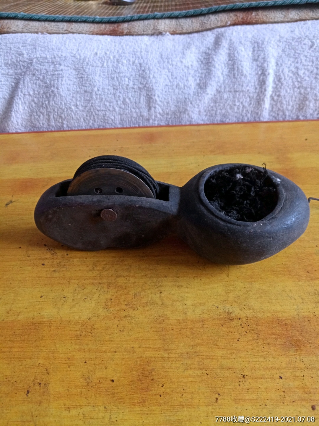 好木料铜轮老墨斗_价格58元_第1张_7788收藏__收藏热线